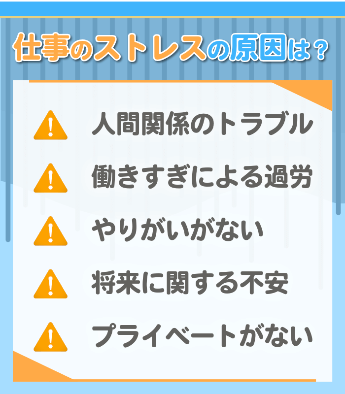 仕事のストレスの原因
