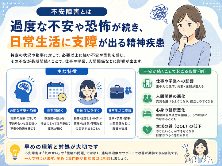 不安障害とはを説明する画像