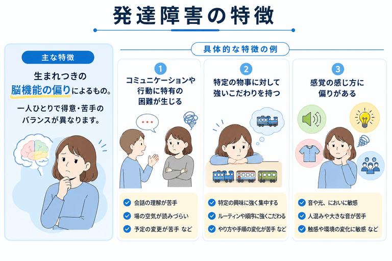 発達障害は生まれつきの脳機能の偏りである