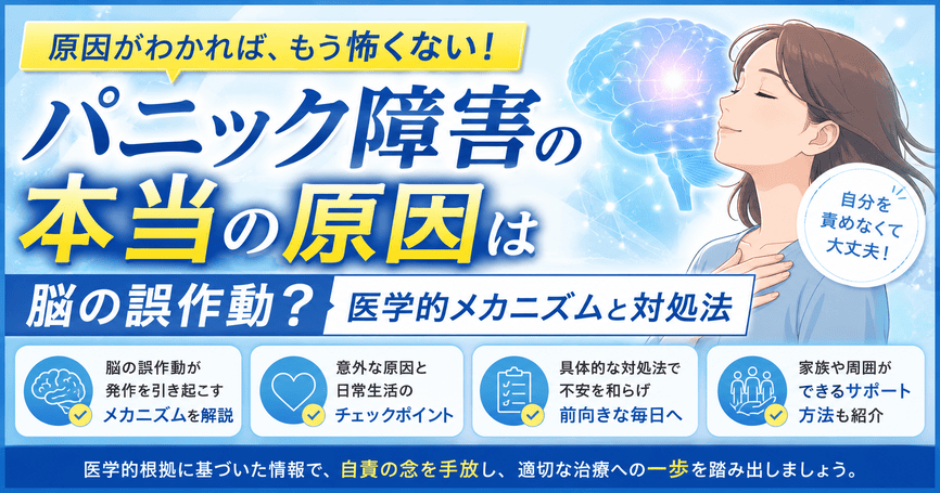 パニック障害の本当の原因は脳の誤作動？医学的メカニズムと対処法