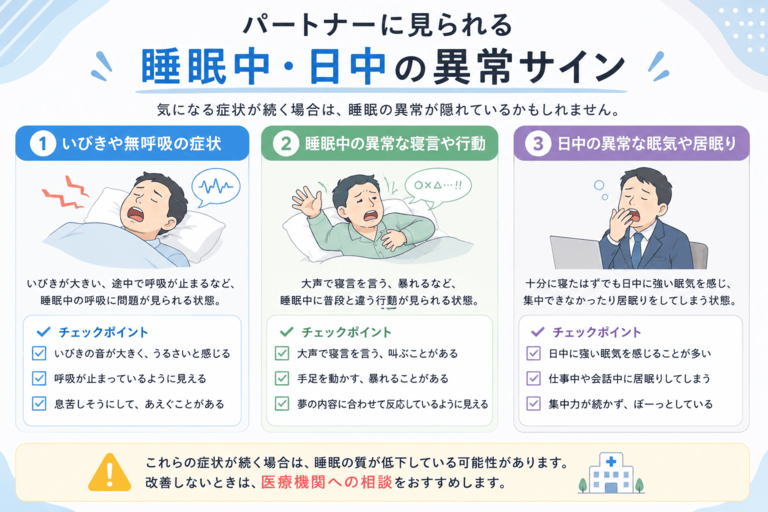 パートナーの異常を疑ったときの客観的チェックリスト