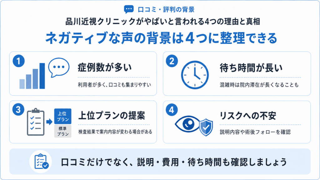 品川近視クリニック耶馬外といわれる理由